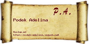 Podek Adelina névjegykártya